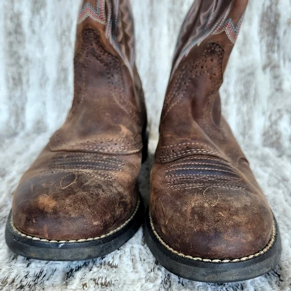 Ariat "Heritage Stockman" Brown Leather Cowboy Western Boots | Women's Size 6.5B - Picture 3 of 11